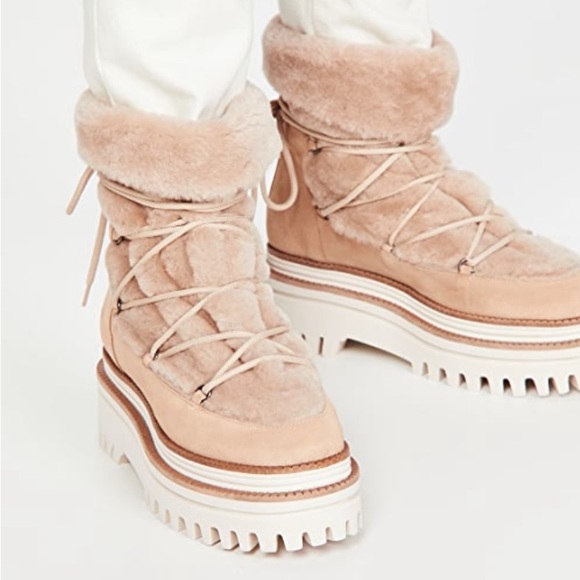 Paloma Barcelo Nazare Shearling Boots - Picture 4 of 6